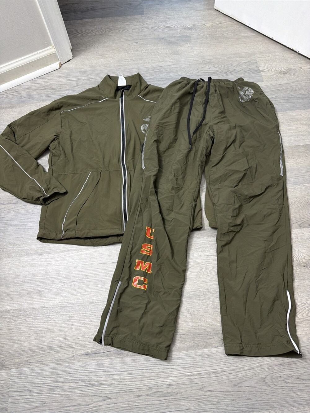 USGI US Marines USMC PT Running Suit Jacket & Pants Physical Training Set XS